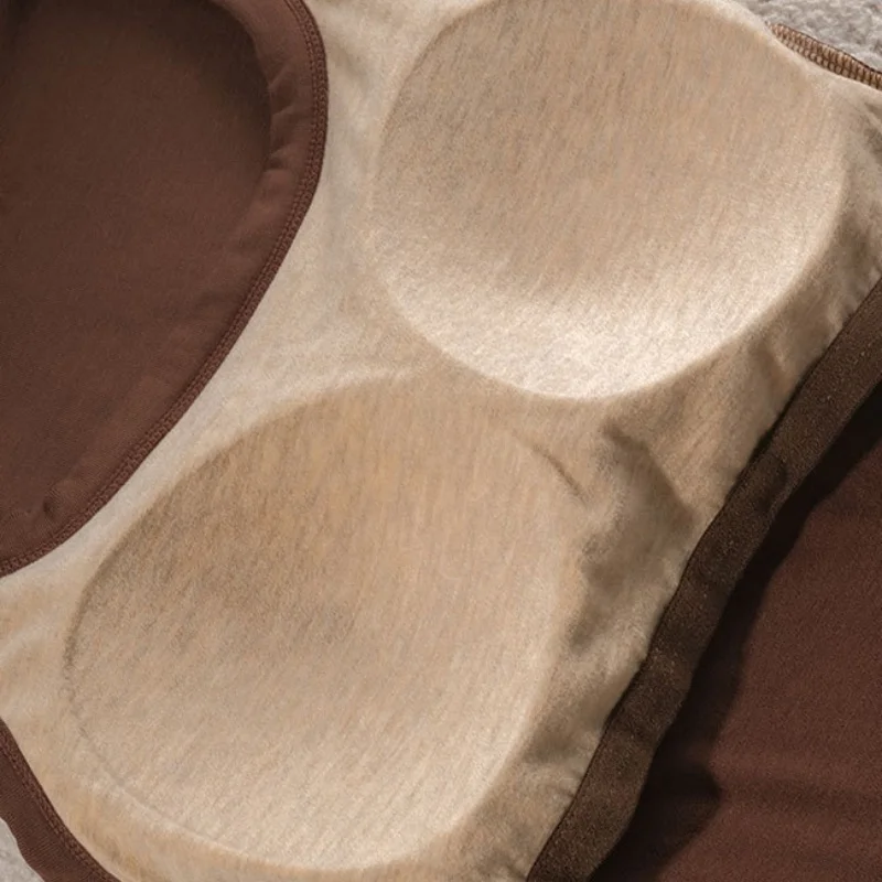 Birdtree, Damen-Tanktop aus Kaschmir-Seidenmischung, mit integrierter BH-Weste, solides ärmelloses Herbst-Shirt, feminine Tank-TopsT5N218JF