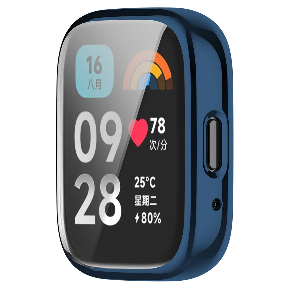 Для Redmi Watch 3, активный чехол из ТПУ, чехол для часов с защитной пленкой для экрана, защитный чехол для часов, замена для Redmi 3 Lite