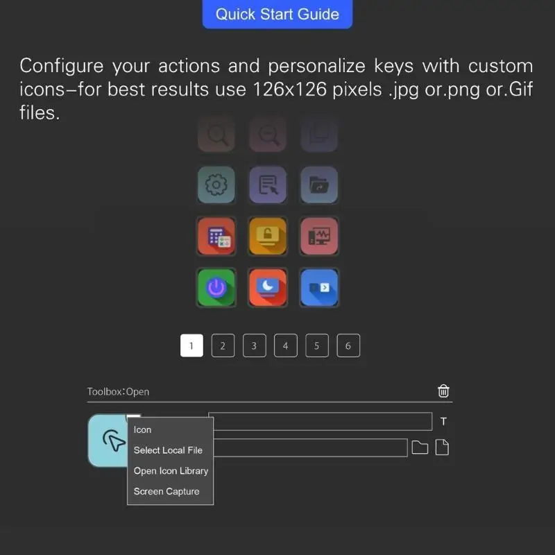 652F LCD Button 15Keys Live Content Creation Controller StreamDeck Customs Button StreamDeck Visual Keyboards for Win