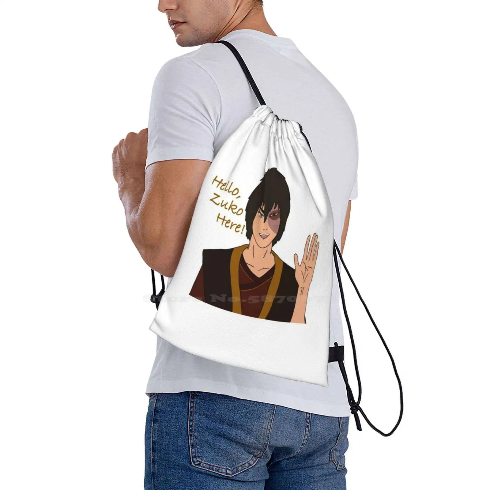 Hello Zuko Here Hot Sale Schoolbag Backpack Fashion Bags Price Zuko Fire Nation The Last Air Bender Hello Zuko Here Aang Fire