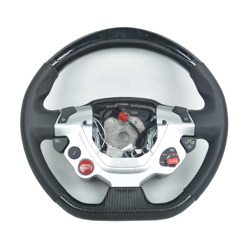 

High Quality Black Steering Wheel for Ferrari 458 F430 488 812 Carbon Fiber Steering Wheel