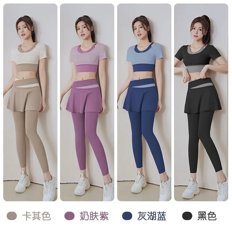 Invisible Zipper Open Crotch Women Skort Tight Plus Size High Waist Leggings Pants