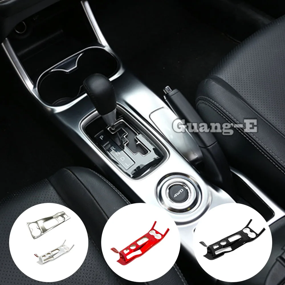 Car Stick ABS Middle Front Shift Stall Paddle Cup Lamp Frame Trim Molding For Mitsubishi Outlander 2016 2017 2018 2019 2020 2021