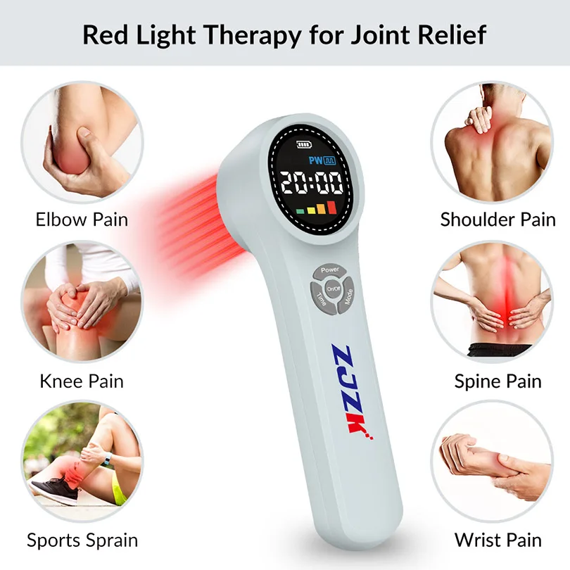 Pain Laser Therapy Device Class 4 Fast Effective for Sciatica Relief Herniated Disc Treatment 980nm 810nm 660nm 24 Diodes 1760mW