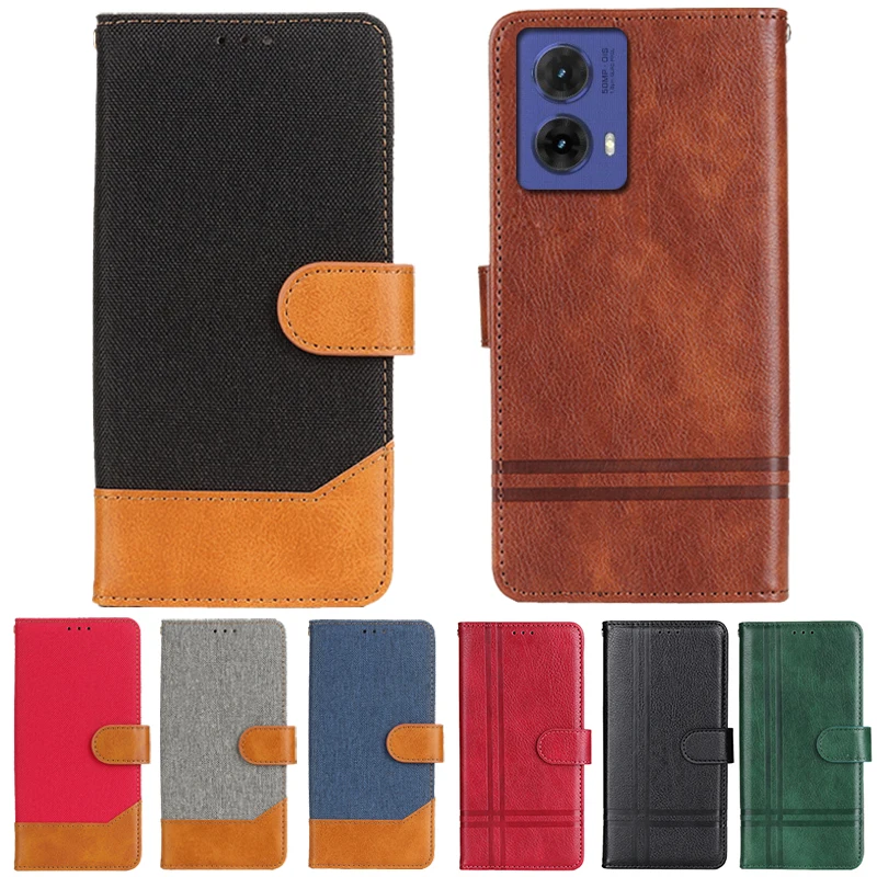 For Motorola Moto S50 Neo Case Luxury Non-slip Flip PU Leather Wallet Magnetic Adsorption Case For Moto S50Neo Phone Bags