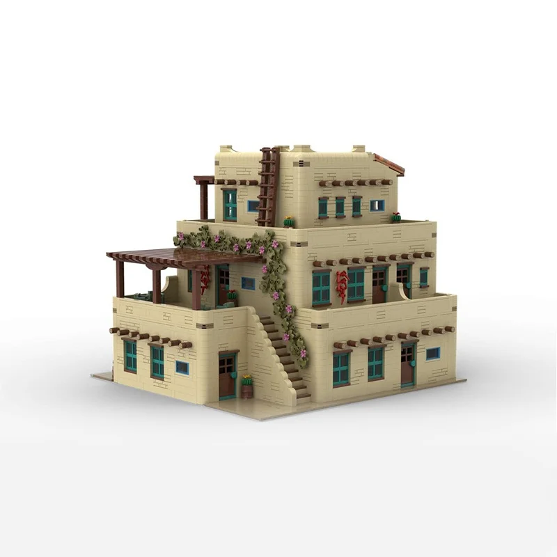 7344 قطعة MOC أكوا فريا نزل صالون وحدات نموذج اللبنات البناء لتقوم بها بنفسك هدايا عيد الميلاد لعبة الطوب الإبداعية عيد ميلاد #5