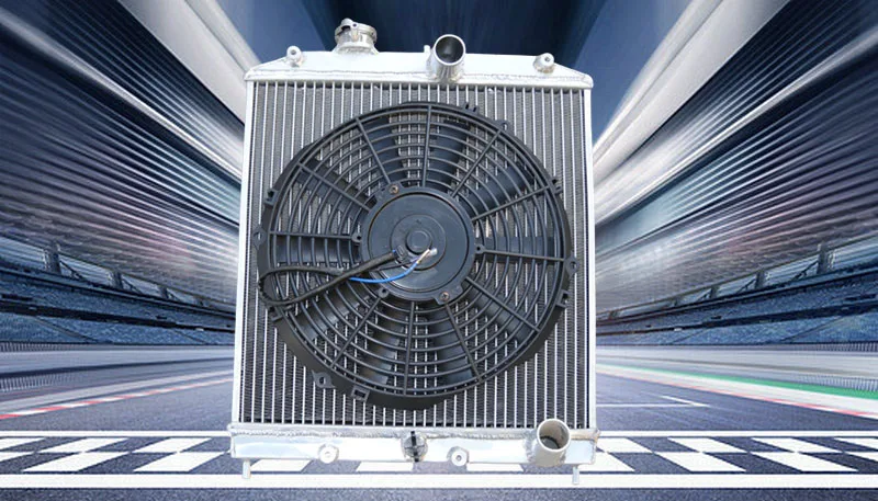 28mm Pipe aluminum radiator & FAN For fit Honda fit Civic EK EG D15 D16  93 94 95 96 97 98 99 00 1992-2000 1993 1994 1995