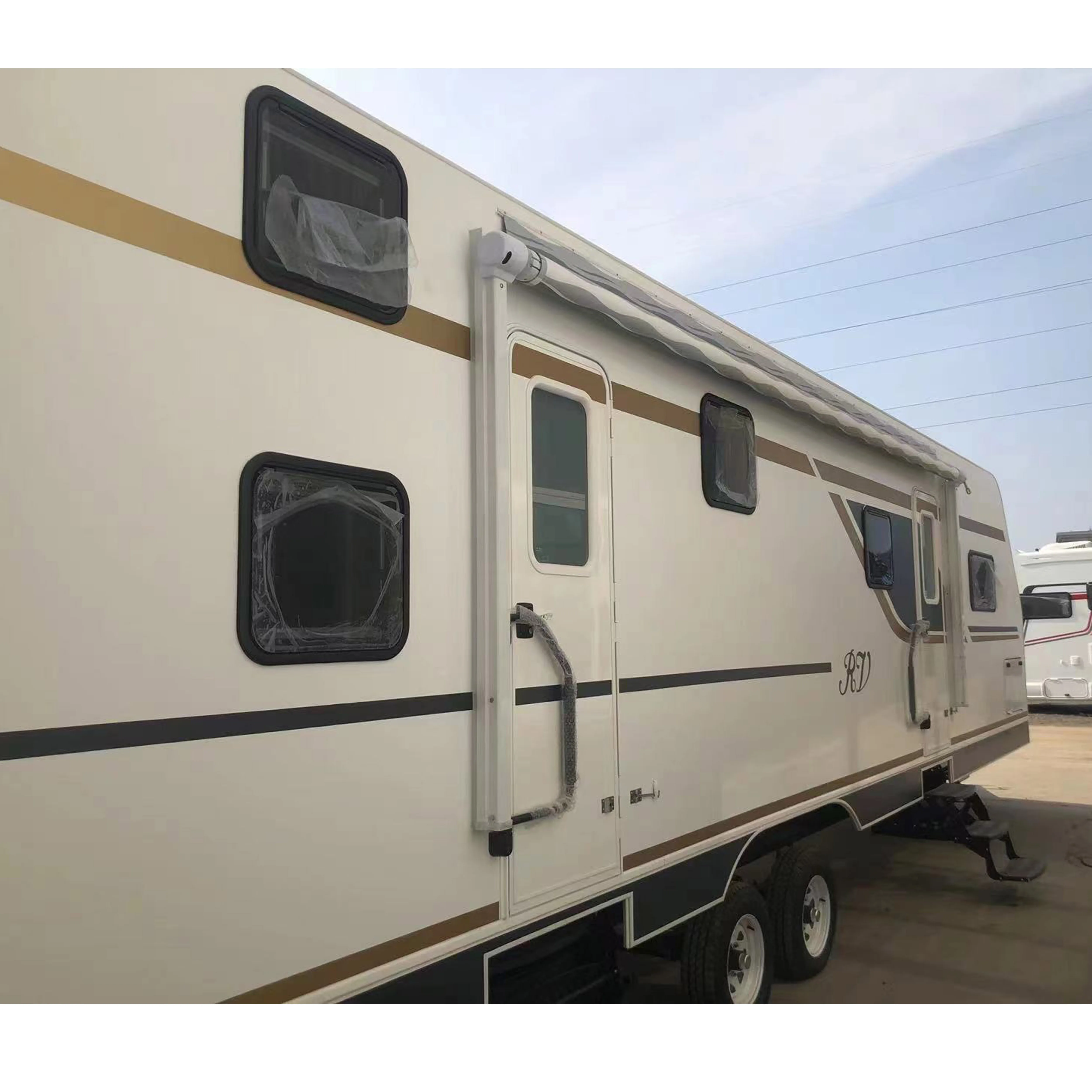 

Retractable RV Awning For Camper Van Caravan Durable Waterproof Roll Out Shade