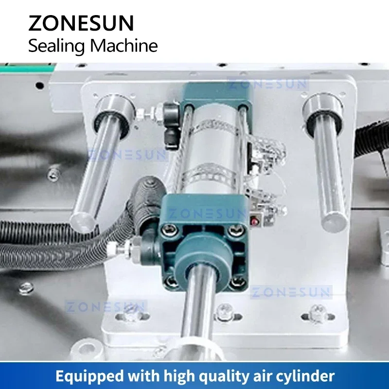 ZONESUN อัตโนมัติอลูมิเนียมฟอยล์เครื่องซีล Jar ขวดความร้อนเครื่องซีลบรรจุภัณฑ์อาหาร ZS-FKR2T