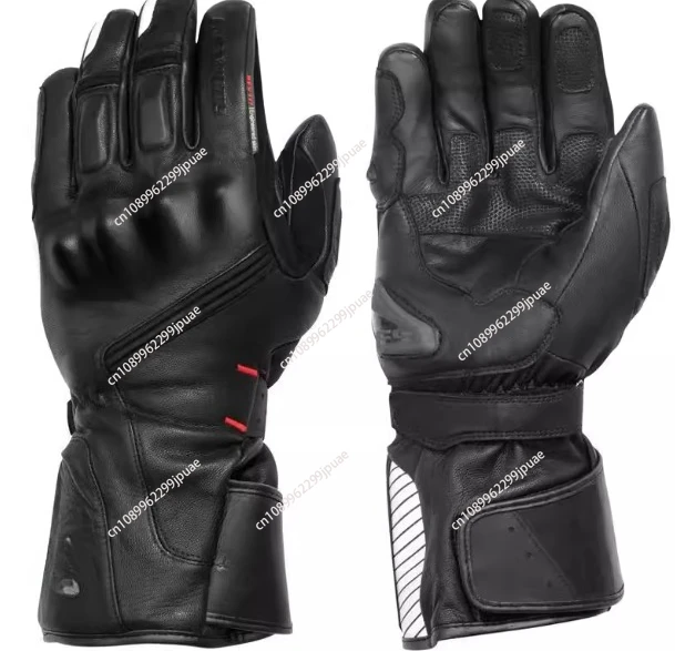 

Cotton padded autumn and winter motorcycle waterproof leather gloves, warm gloves made of genuine leather, autumn and winter H20