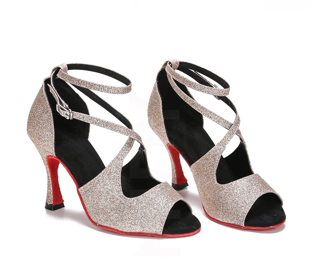 CINMIDY Leoparden-Latin-Tanzschuhe, Damen-Ballsaal-Tanzschuhe, Tango- und Salsa-Tanzschuhe, weiche Innensohle, Partyschuhe, Damensandalen. – Detail 3