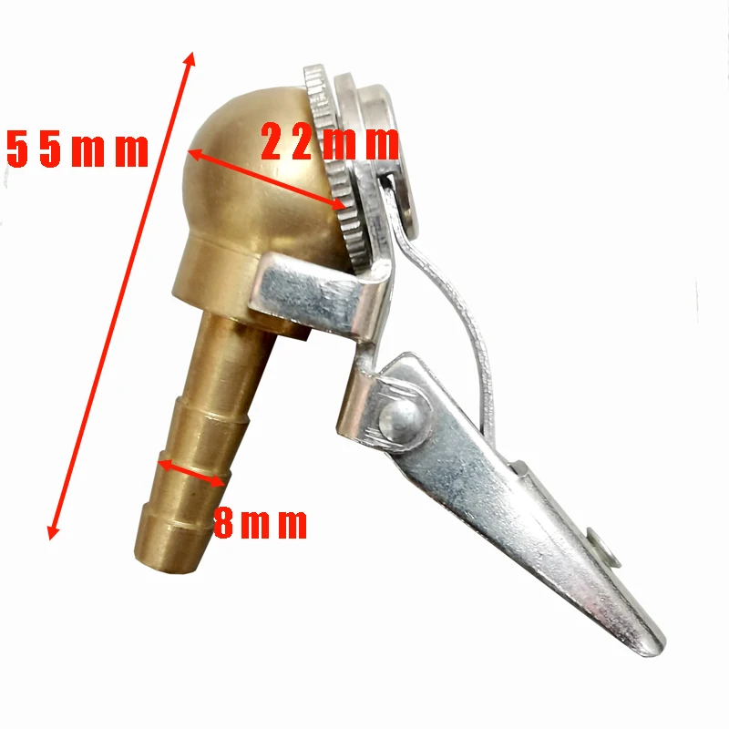 

Автомобиль Грузовик Латунный воздушный насос Патрон Клапаны для шин Клапаны для накачивания шин Разъем 8 мм Зажим Инструменты для ремонта шин