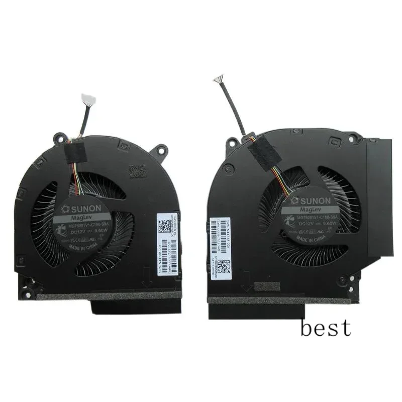 New Original Laptop CPU Cooling Fan For HP By Gaming VICTUS 16-R TPN-C169 RTX40 GPU MG75091V1-C180/C190-S9A 12V 9.60W N44738-001