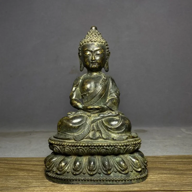 

Antique Collection Amitabha Buddha Statue Vairocana Buddha Backlight Worship Town House Safe Feng Shui Home Ornaments