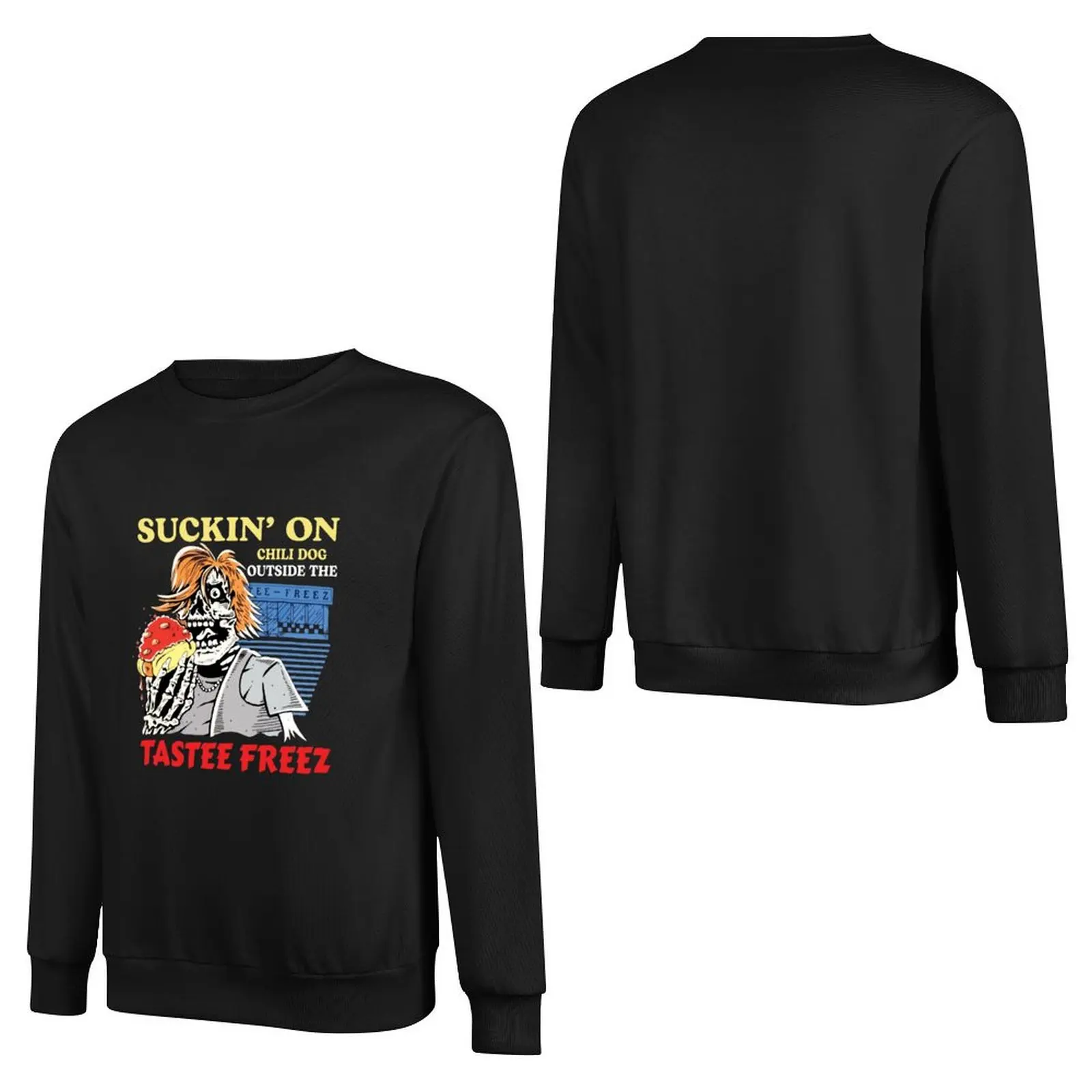 Suckin’ on chili dog outside the tastee freez Pullover Hoodie anime clothes anime clothing winter man sweatshirt