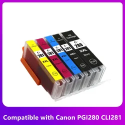 For Canon Canon TS9120 TS8120 TS6120 TS6220 TR8520 TR7520 printer PFI280 280 281 ink cartridge PGI-280 CLI-281 ink cartridge