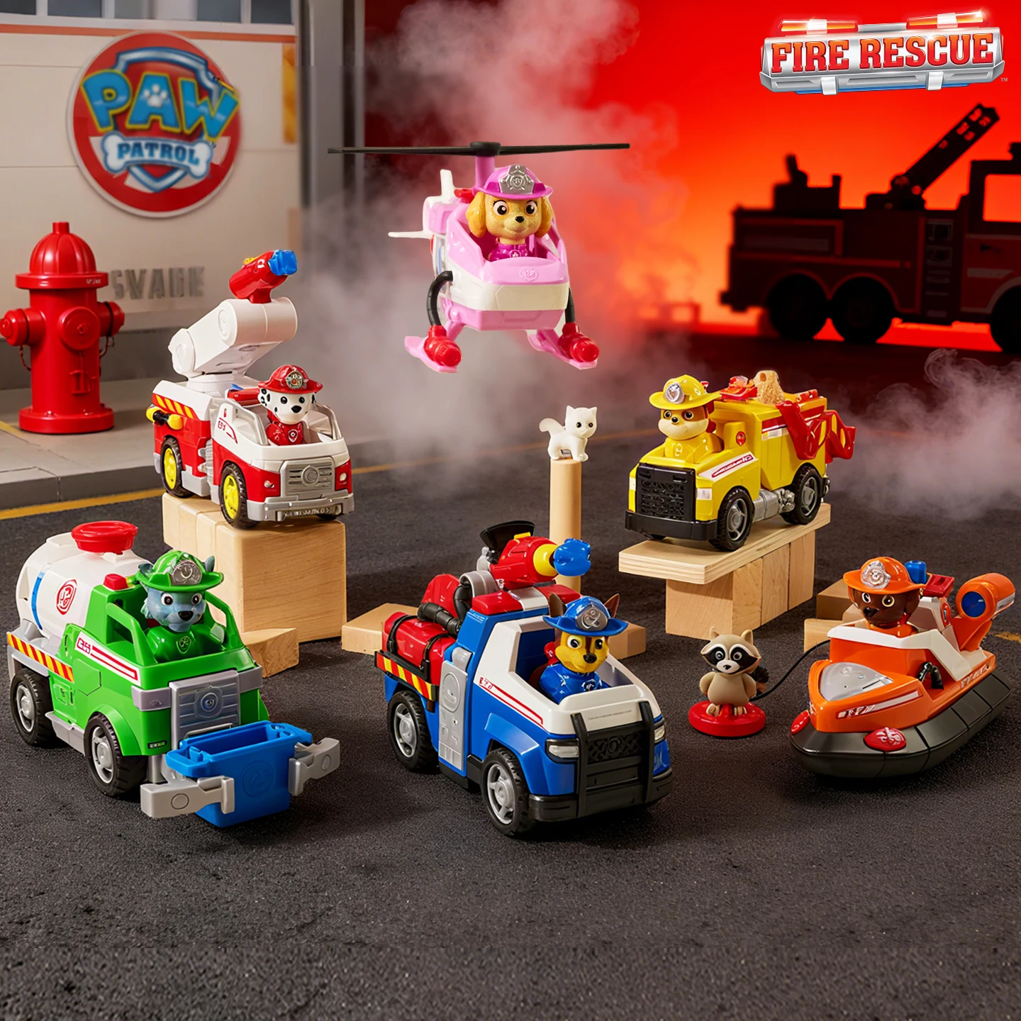 

Paw Patrol Fire Rescue: Rescue Fire Cruiser with Action Figure, Rescue Toy, and Toys Truck, Kids Gift for Boys & Girl 3+