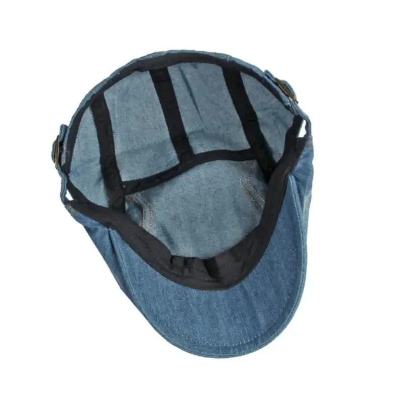 Berretti da strillone con ricamo linea denim Four Seasons Berretto con visiera piatta Cappelli da berretto da pittore per uomo e donna 142
