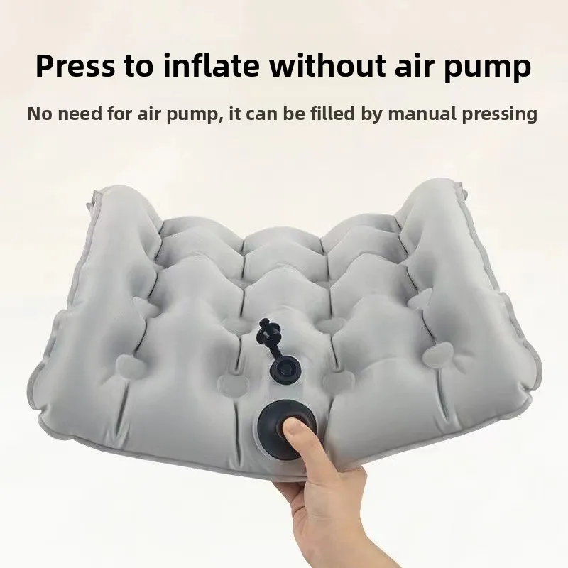 TPU Inflatable Cushion Chair Cushion Padded, Soft Velvet Comfortable Non-Slip Seat Cushion for Computer Desk Kitchen Chair