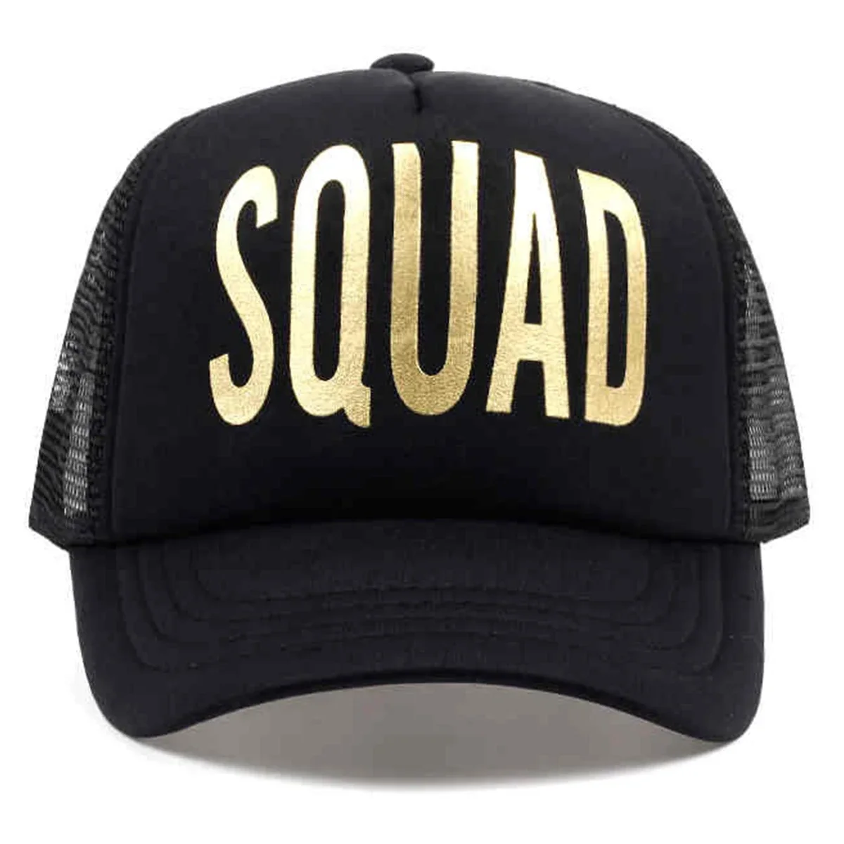 Unisex SQUAD/BRIDE Letter Print Baseball Net Caps Spring and Summer Outdoor Adjustable Casual Hats Sunscreen Hat Sports Cap