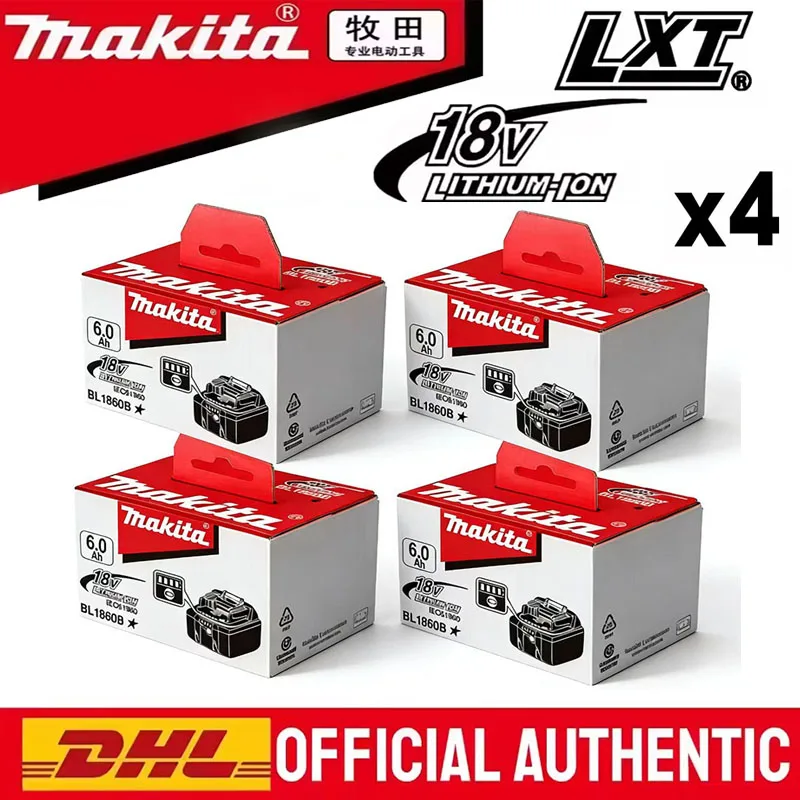 Оригинальное зарядное устройство Makita 18V DDF487 для аккумуляторов BL1860 BL1850B BL1850 BL1840 BL1830, сменные аккумуляторы 18В для электроинструментов