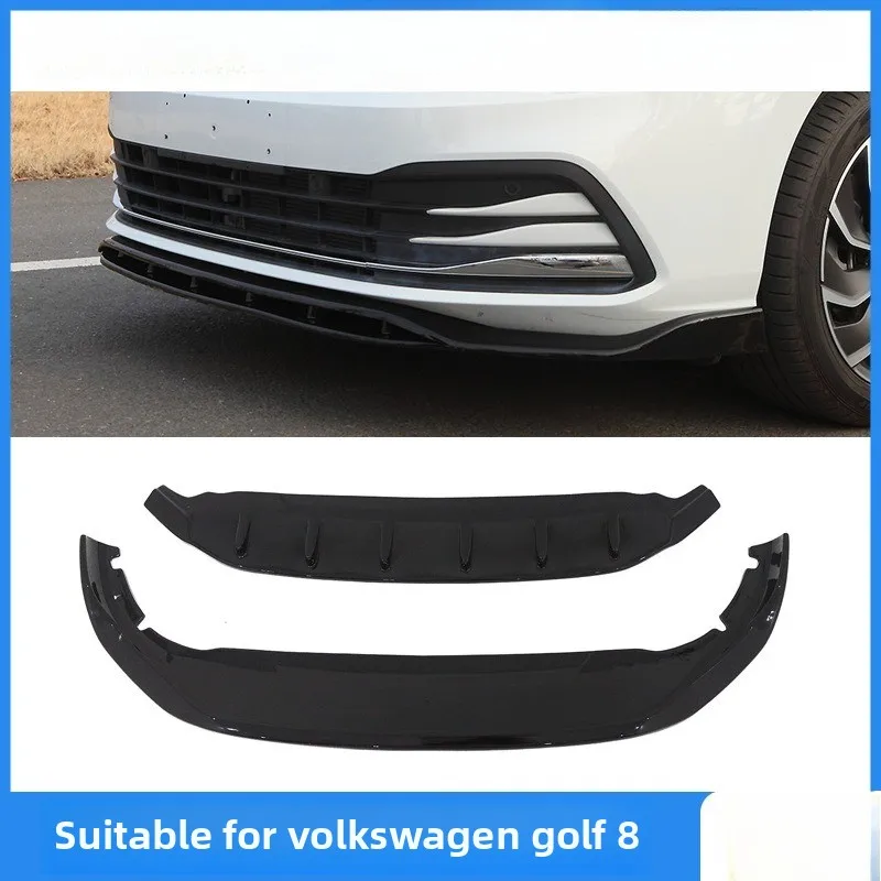 

Подходит для Volkswagen Golf 8, двухслойный передний спойлер, диффузор, комплект кузова