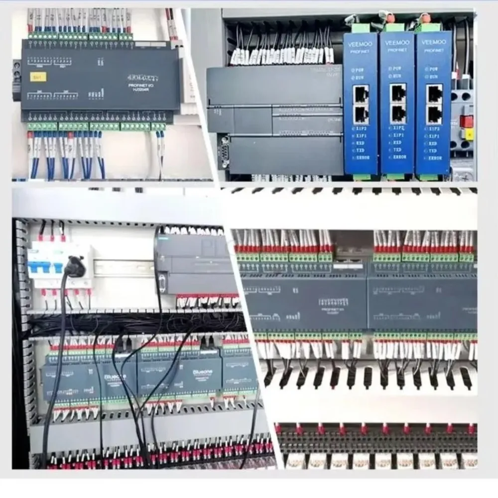 Remote IO module, RS485 Modbus RTU to Profinet Ethernet PN Gateway DI DO AI AO PT100 for S7-200/1200/1500 PLC