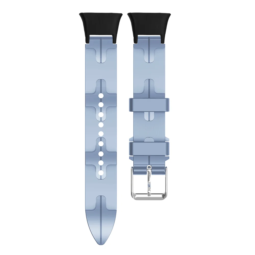 

3D Texture Watch Strap For Xiaomi Band 7 Pro Woven Pattern Quick Release Adjustable Silicone Sport Smartwatch Band Men Women