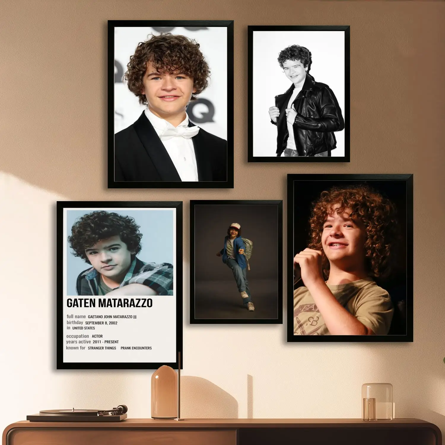 ملصق فني قماشي من Gaten matarazzo، طباعة صورة فنية جدارية، ملصقات ديكور غرفة نوم عائلية حديثة، لوحة زخرفية #1