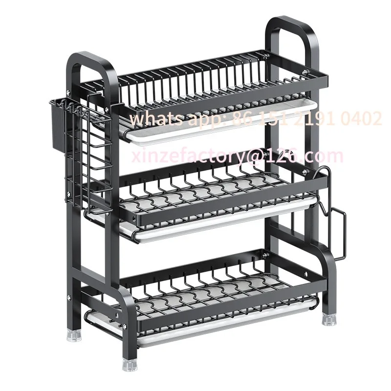 

Customizable Kitchen storage rack, bowl and dish storage rack, drain rack, household multifunctional bowl and chopstick rack sto
