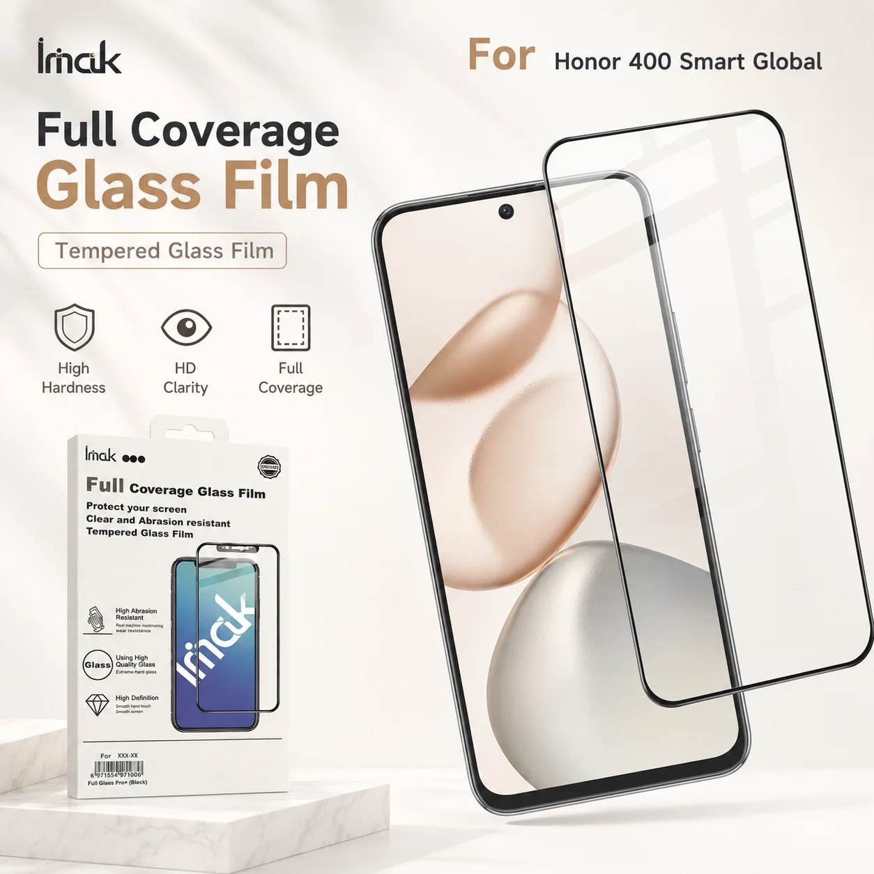 Tempered Glass For Honor 400 Smart Global Lite 300 5G Protector Film Anti Fingerprint FM0003