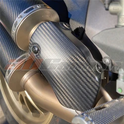 Exhaust Pipe Heat Shield Cover Guard Fairing For Ducati Monster 821 1200 Full Carbon Fiber 100%