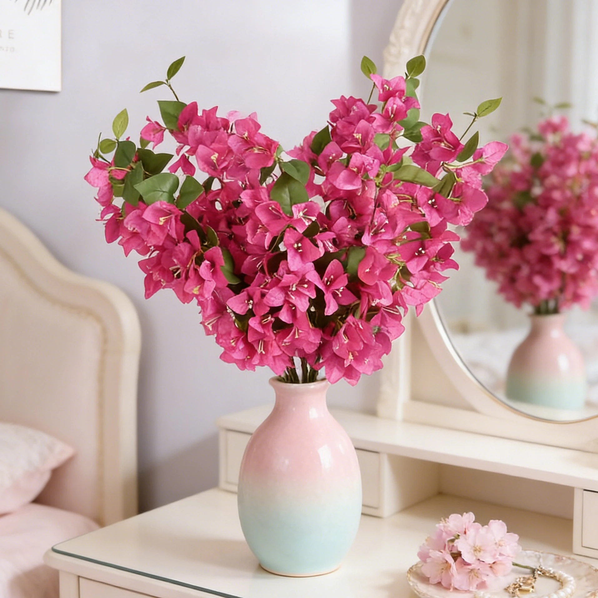 Flores Artificiales de Rosa Triangulares para Bodas, Decoración para el Hogar, Mesa de Comedor, Jarrones, Jardín, Arcos para Fiestas, Manualidades, Regalos Decorativos