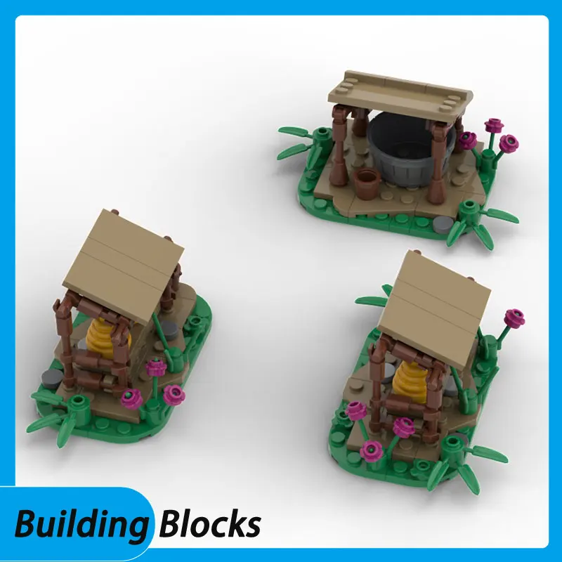 في المخزون اللبنات الجسيمات الصغيرة MOC-223490 211 قطعة قلعة القرون الوسطى بناء لعبة ثلاثية الأبعاد نموذج هدية التعليمية لتقوم بها بنفسك حلية #1