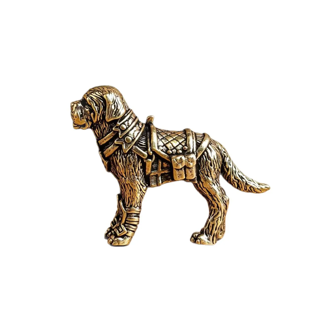 1/2 Piece Set of Brass Dog Figurines, Vintage Cultural and Creative Crafts, Halloween and Christmas Gifts - view 6