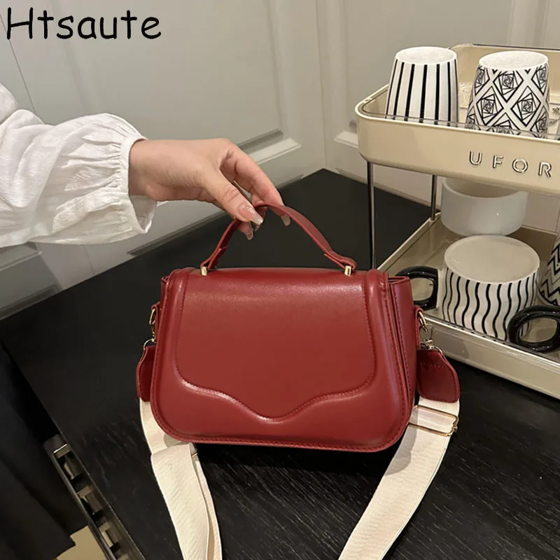 

New Single Shoulder Bag Women Solid Color Crossbody Bags Designer Messenger Handbag and Purse Luxury Top-handle Bag feminina