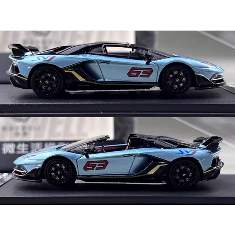 Maxwell X Rhino รุ่น 1/64 LP770-4 SVJ 63 ของเล่นรถ Diecast โลหะของขวัญ