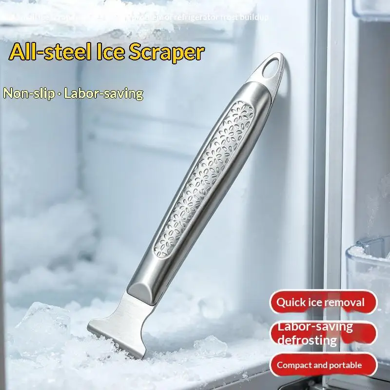 Stainless Steel Freezer Deicers Refrigerator Deicers Ice Scraper Defrost Cleaning Shovel Household Cleaning Gadget Removal Scoop