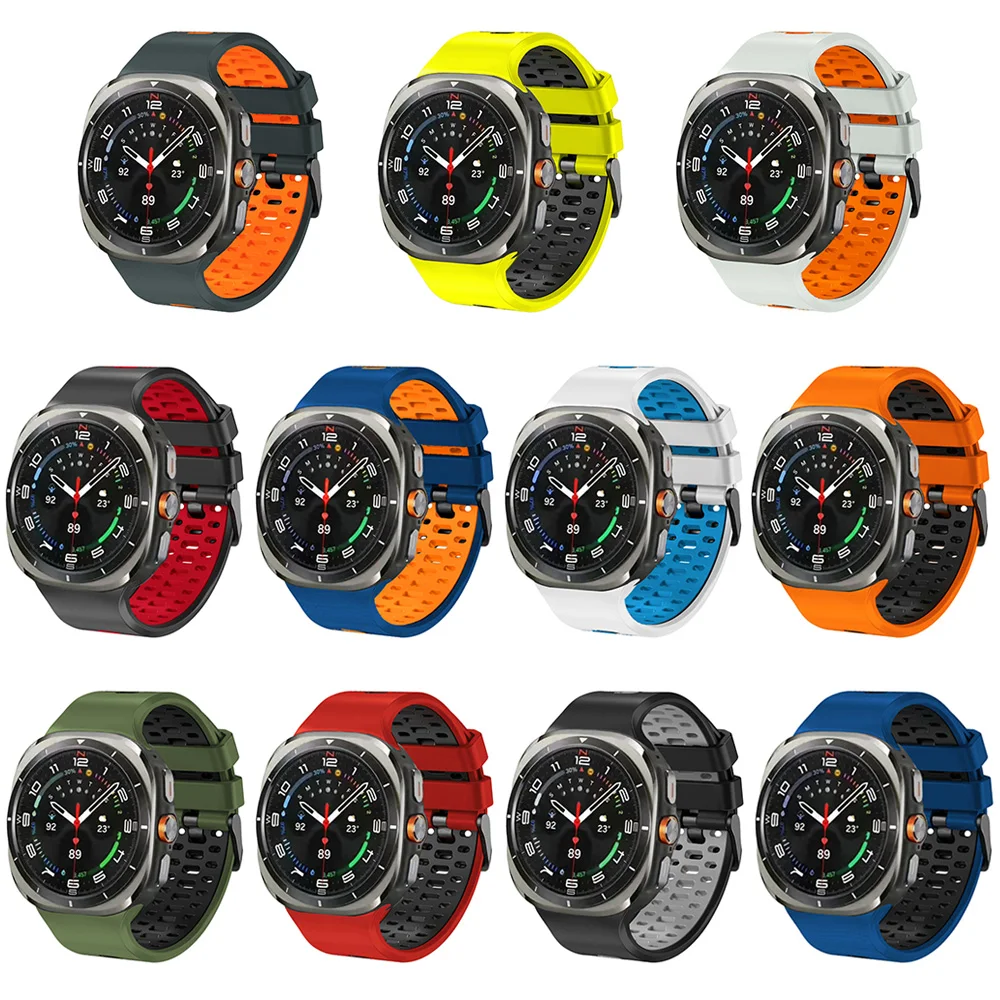 Para samsung galaxy watch ultra 2025 pulseira caber galaxy watch ultra 2024 tom duplo cores pulseira de relógio substituição