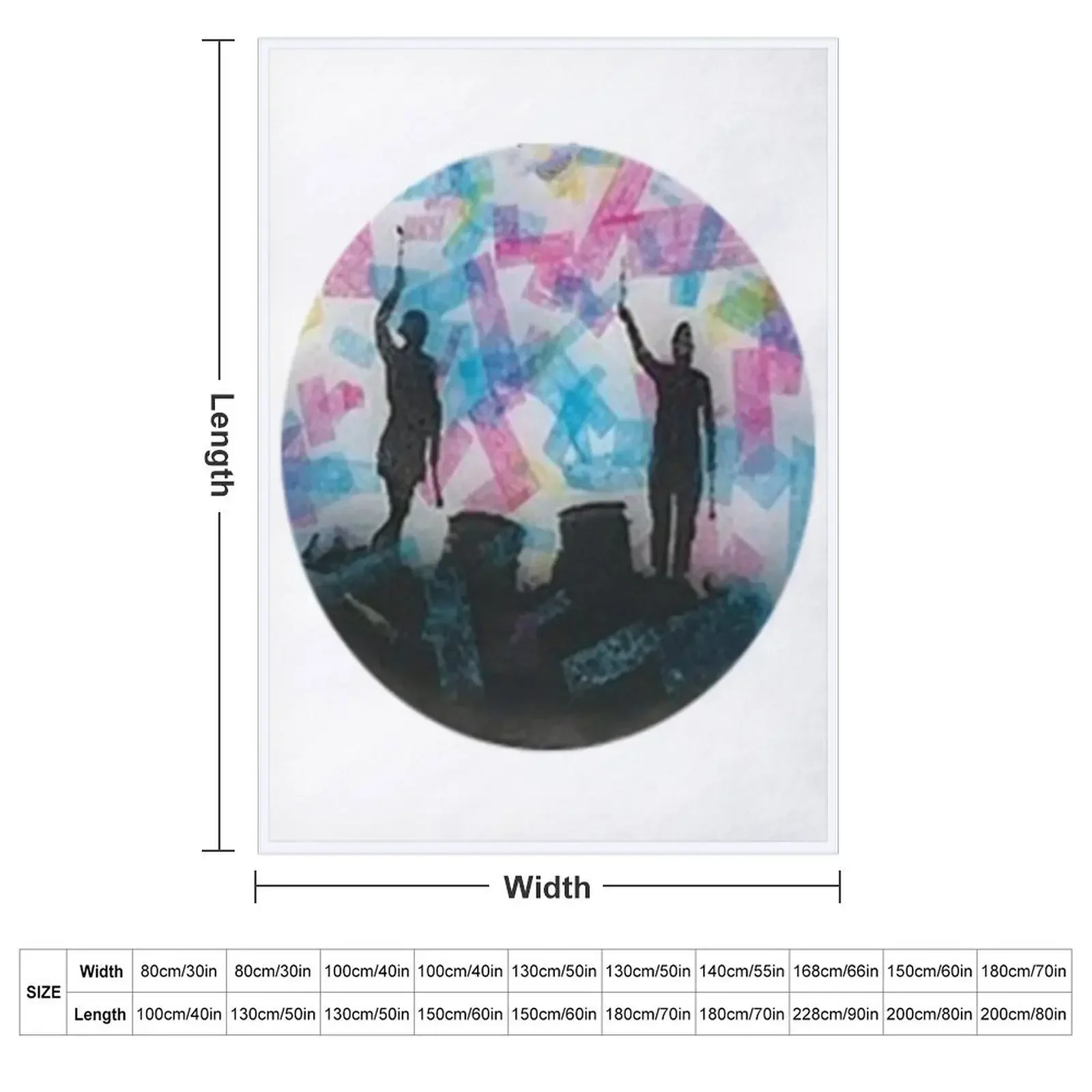 Silhouette Trees Confetti Throw Blanket Bed linens cosplay anime Moving Sofa Throw Blankets