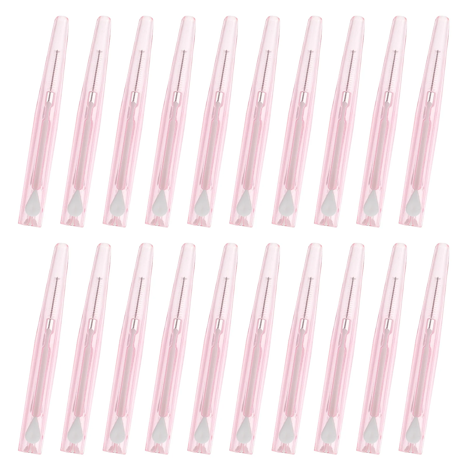 60 Pcs Dental Floss Interdental Brush Teeth Cleaning Tool Oral Care Portable Tooth Pink Toothpick Flosser