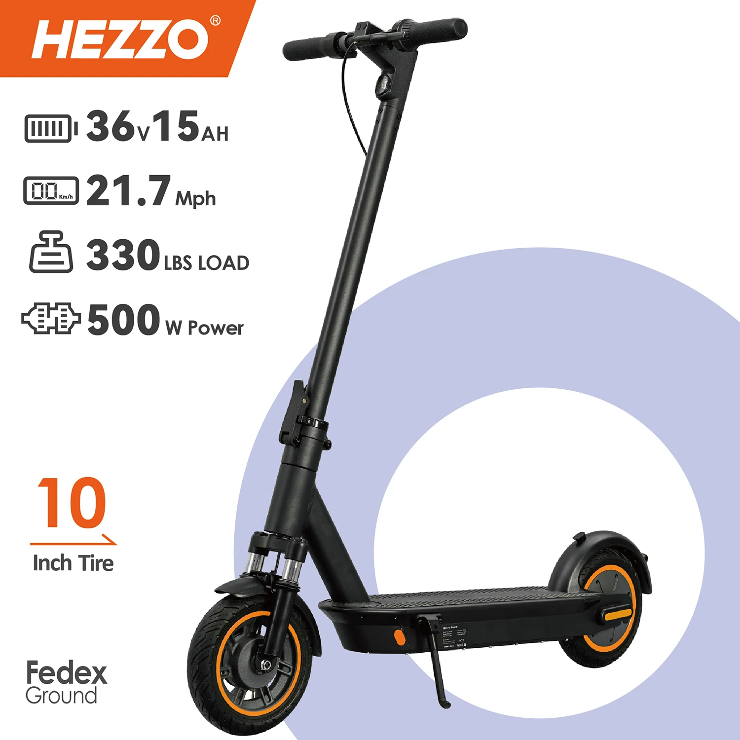

HEZZO 500W Electric Scooter G30 Dual Motor Top Speed 35KM/H 36V15Ah Sport Folding eScooter adult for adult free shipping