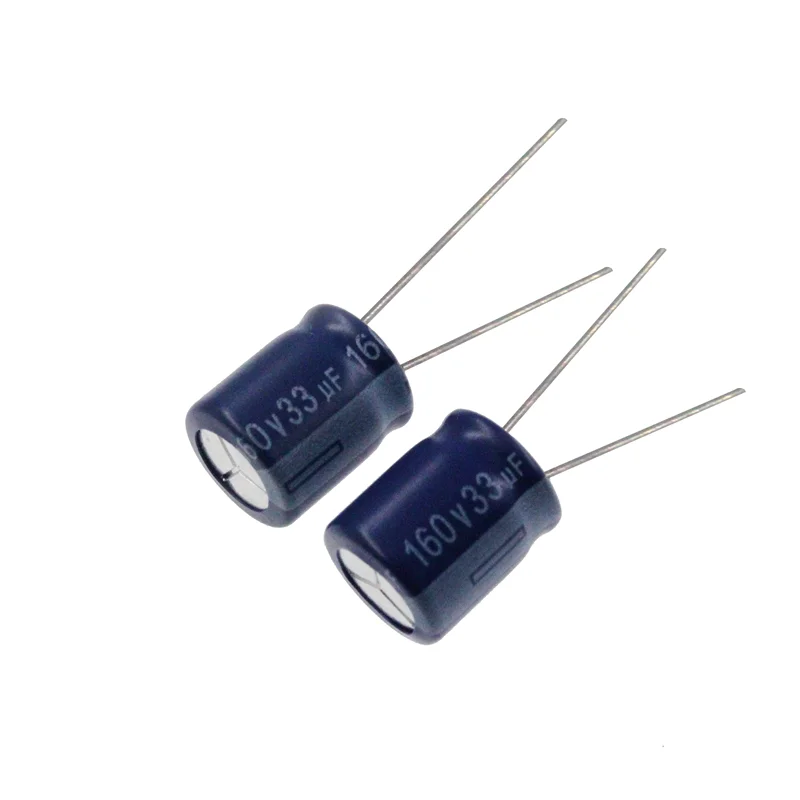 Capacitor eletrolítico de alumínio, 33uF, 160V, 33MFD, 160WV, 10x16mm, 5 PCes