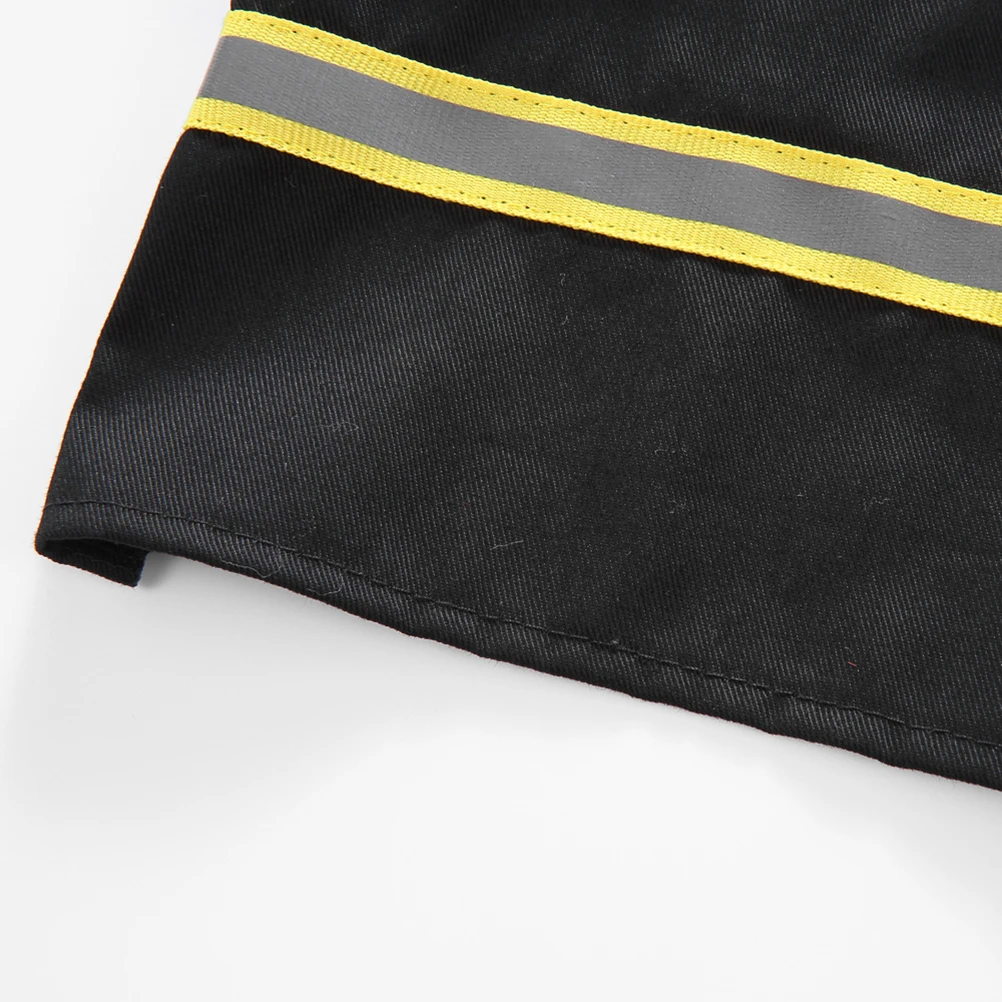 

Pet Dog Clothes Firefighter Uniform Design Pet Clothing Excellent Cutting for Cat Puppy Size L Black Christmas Decor