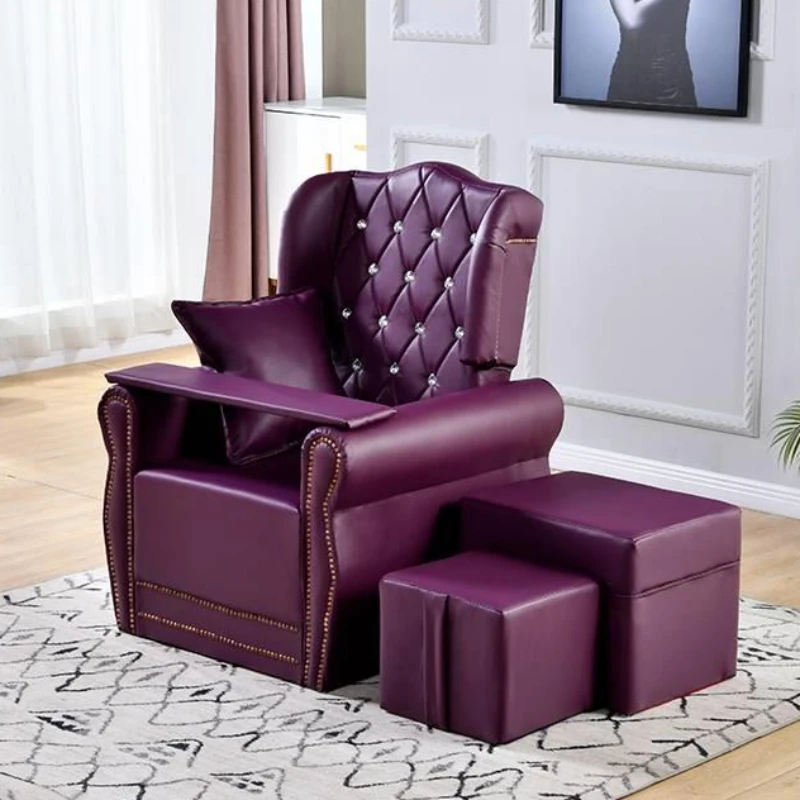 Leather Manicure Pedicure Chair Beauty Sofa Pedicure Chair Adjustment Comfortable Sillon De Pedicura Salon Furniture ZT50PC