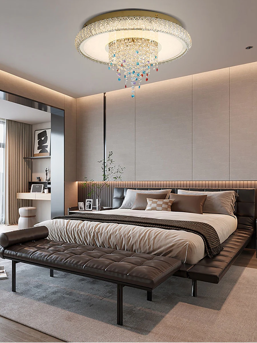 Crystal Pendant Ceiling Chandeliers Modern Led Lighting Home Decoration Living Room Dining Table
