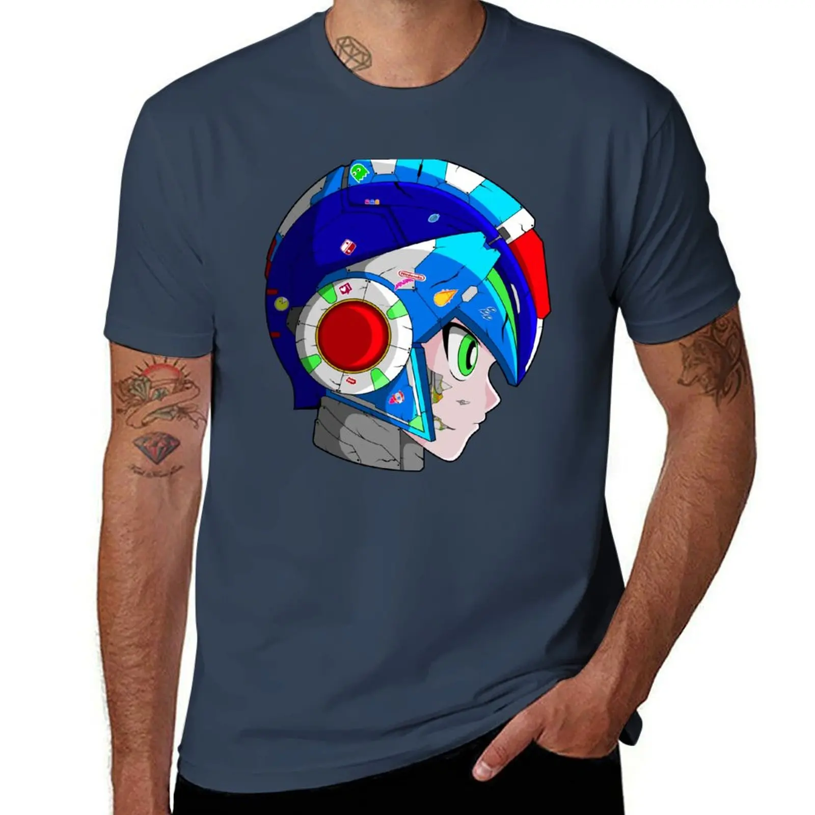 

MEGAMAN X CUSTOM T-Shirt Big Size Daily Wear T-Shirt