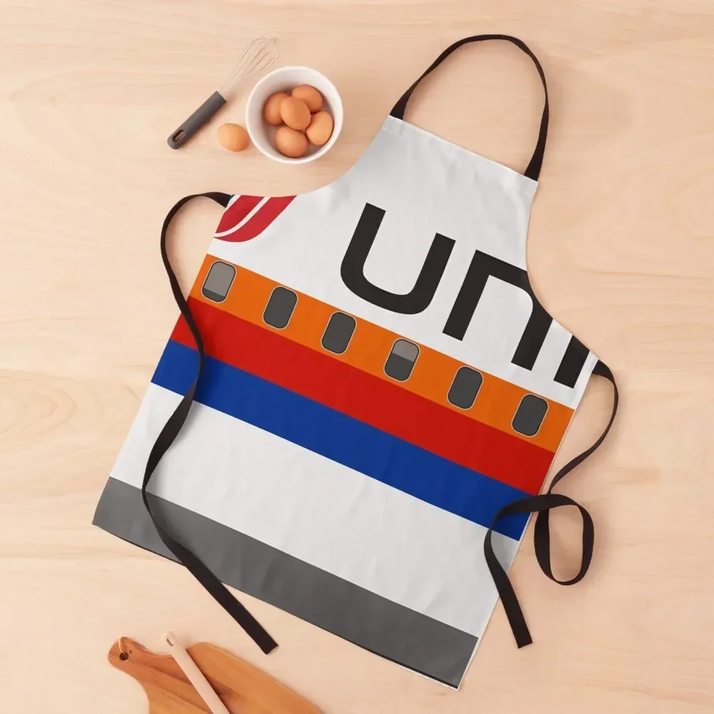 Plane Tees - United Airlines (Saul Bass) Apron Art Kitchen Front kindergarten teacher Men kitchen Apron