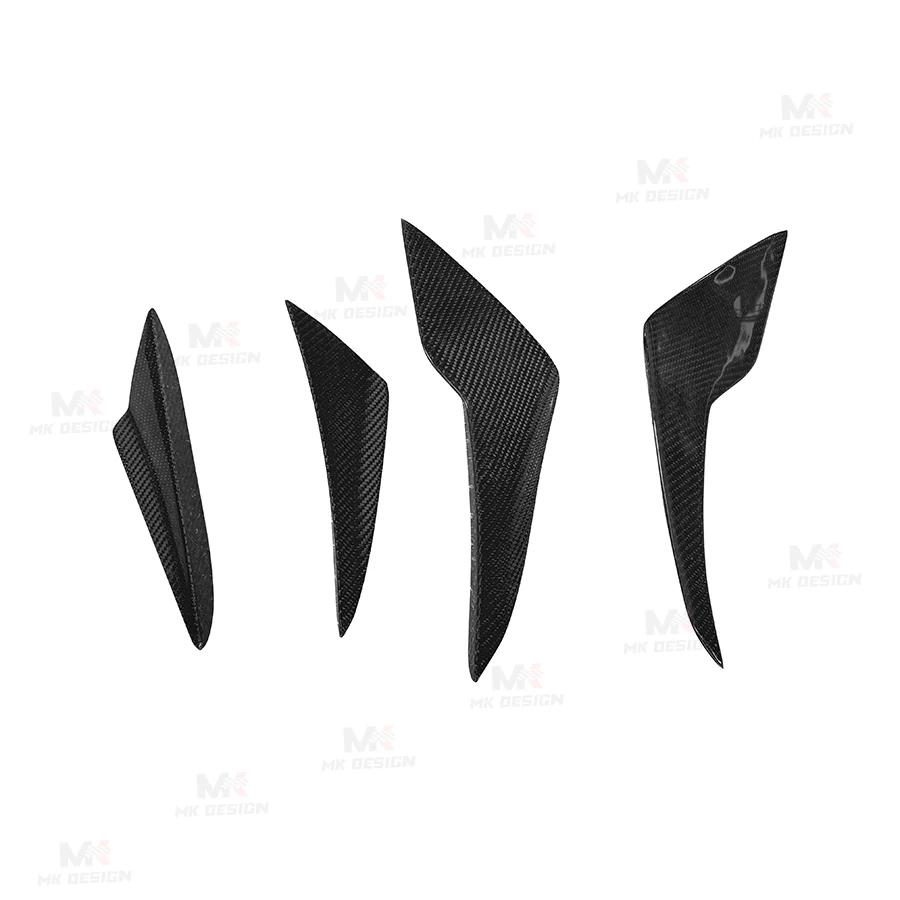 

Carbon Fiber Front Bumper Splitters Side Canards for Toyota GT86 2017-2020 Front Side Canards Fins Side Flaps Apron Auto Parts