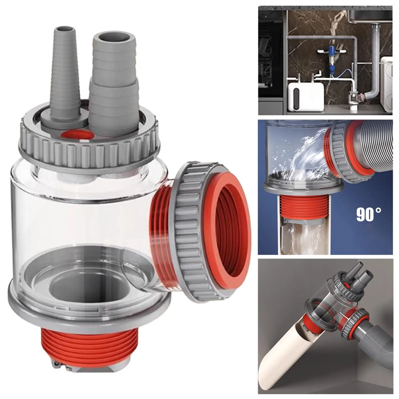 

Kitchen Sink Drain Pipe Adapter Multifunctional Rapid Discharge Accessory for Efficient Basin Sewer Drainage
